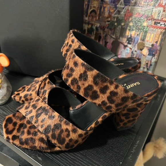 Saint Laurent Oak Mule Leapord Calf Hair⭐️Final Markdown⭐️ - Picture 2 of 7